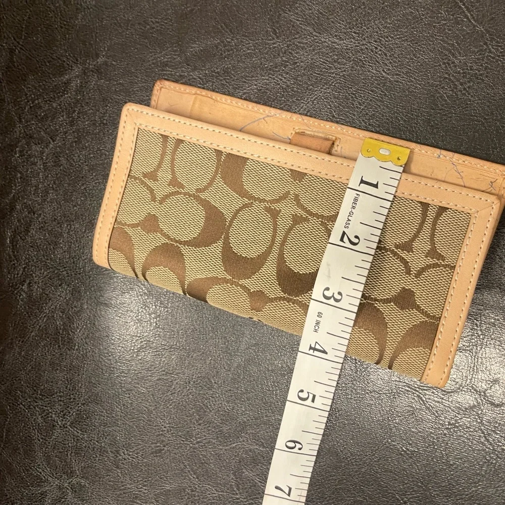 Vintage Coach checkbook case jacquard PEN MARKS - Picture 5 of 5